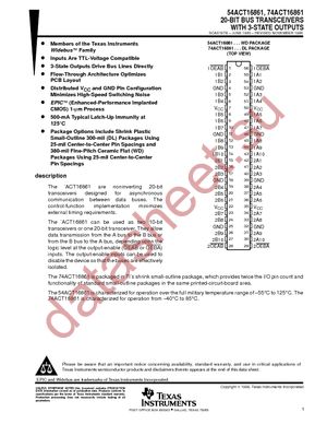 74ACT16861DLRG4 datasheet  